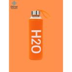 Tohana H2o Kılıflı Cam Matara 500 ML - Turuncu