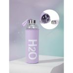 Tohana H2O Kılıflı Pastel Renk Cam Matara 1000 ml - Mor