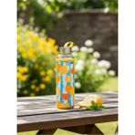 Tohana H2O Limon Desenli Kılıflı Cam Matara 500 ML - Sarı