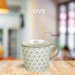 Tohana Porselen Kupa 400Ml Love Serisi Desen3