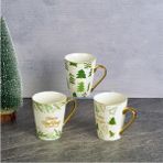 Tohana Porselen Kupa Xms Yılbaşı Kupası 300 ml - Renkli