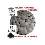 Tohumgübre 20 Litre Ekim Torfu Ve 2000 Adet Kültür Mantarı Tohumu Ile Eğitim Kılavuzu