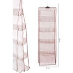 Tois Baby 10 Cepli Dolap Içi Çanta ve Ayakkabı Düzenleyici Askı Dolap Içi Düzenleyici Çanta Askısı Organizer - Pembe - 1 Adet - 128X36