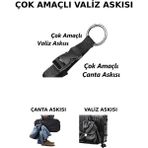 Tois Çok Amaçlı Seyahat Çanta Kayışı, Bağaj Kayışı, Valiz Kemeri, Çanta Askısı - Siyah