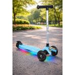 Tois Globy LED Işıklı 3 Tekerlekli Scooter — 4 Kademe, 50–65 cm Yükseklik Ayarlı Çocuk Scooter - Mavi