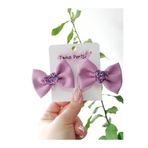 Toka Perisi Bebek Lila Mini Fiyonk Klips Toka