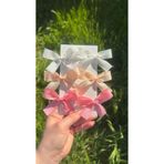 Toka Perisi Candy Color Kurdela 6lı Çocuk Toka Seti-3cm Metal Klips pembe ,beyaz yavruağzı