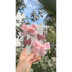 Toka Perisi Clara Pembe Klips toka seti( 5/3 cm metal toka)