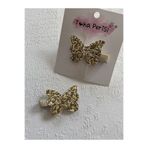 Toka Perisi Gold Altın Glitter Bebek Kelebek Toka