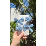 Toka Perisi Kız Bebek Çocuk Buz Mavisi Flora Fiyonk 4’lü Toka Seti