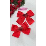 Toka Perisi Mini Bebek Kırmızı Glitter Kalp Mini Fiyonk Klips Toka