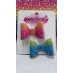 Toka Perisi Rainbow Gökkuşağı Glitter Pırıltılı Fiyonk Klips Toka