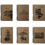 Tokaç 100 Yaprak Kareli A5 Kraft Kapak Spiralli Defter