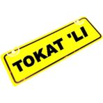 TOKAT 'LI Yazılı Sarı Dekor Plaka Sök Tak Pratik yeni nesil