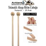 Tokmaklı Ahşap Ritim Çubuğu 10 Adet 5 Çift Okul Öncesi Eğitici Anaokulu Ritim Tokmağı Çubukları Çocuk Etkinlik Perkusyon