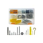 Toko Hobi-2 502 Parça 14 Çeşit Takım Çantalı Pul Çivi Piton Kroşe Vida ve Dübel Seti