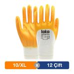 Toko TKG350 Flex Sarı Pamuk Nitril No: 10/xl 12'li Paket Eldiven