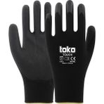 Toko TOUCH No: 10 Siyah Poliüretan Kaplı Polyester Örme Eldiven