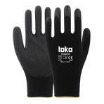 Toko TOUCH No: 8 Siyah Poliüretan Kaplı Polyester Örme Eldiven
