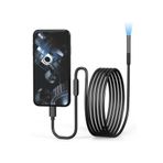 Tokurtech ios-Iphone Uyumlu Yılan Endoskop Kamera Full Hd 10 Mt Su Geçirmez Ledli Sert Kablo 7 Mm