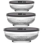 Tokyo 3 Adet Saklama KABI(600CC-880CC-1500CC) - Gri