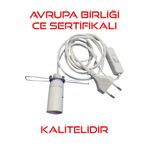 Tokyo Anahtarlı Fişli Masa Lambası Kablosu Tuz Lambası Anahtarlı Güç Kablosu Abajur Aydınlatma
