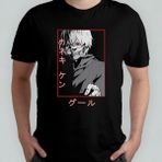 Tokyo Ghoul %100 Pamuklu Bisiklet Yaka T-Shirt Model 11 - Siyah - 6 - 9 Yaş