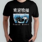Tokyo Ghoul %100 Pamuklu Bisiklet Yaka T-Shirt Model 6 - Siyah - XL