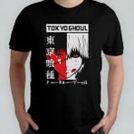 Tokyo Ghoul %100 Pamuklu Bisiklet Yaka T-Shirt Model 8 - Siyah - 6 - 9 Yaş