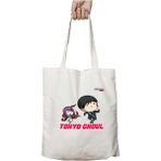 Tokyo Ghoul Kaneki Tasarım Iki Tarafı Kalıcı Baskılı Yıkanabilir Çanta