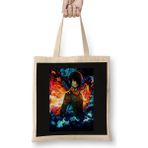 Tokyo Ghoul Neon Rabbit Bez Çanta Uzun Saplı - Açık Bej - 40 X 40