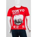 Tokyo Ghoul Unisex Pamuklu Regular Fit Kırmızı Tişört Small