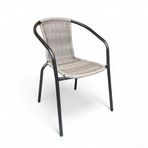 Tokyo Gri Rattan Sandalye