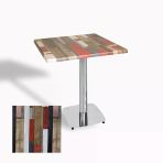 Tokyo Kare Masa (Kromnikel) 60X60 Cm - (Werzalit, Wermodin Ve Allzalit Tabla) - Redwood