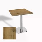 Tokyo Kare Masa (Kromnikel) 70X70 Cm - (Werzalit, Wermodin Ve Allzalit Tabla) - Canyon Palace Oak