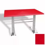 Tokyo Masa Kromnikel (Werzalit, Allzalit Yada Wermodin Tabla 70X120) - Kırmızı