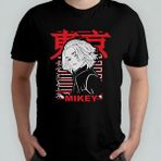 Tokyo Revengers Anime Manga Unisex %100 Pamuklu Bisiklet Yaka T-Shirt Model 1 - Siyah - 6 - 9 Yaş