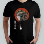 Tokyo Revengers Anime Manga Unisex %100 Pamuklu Bisiklet Yaka T-Shirt Model 2 - Siyah - 6 - 9 Yaş