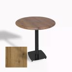Tokyo Yuvarlak Masa (Esb) Çap 60Cm - (Werzalit, Wermodin Ve Allzalit Tabla) - Canyon Palace Oak