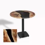 Tokyo Yuvarlak Masa (Esb) Çap 90Cm - (Werzalit, Wermodin Ve Allzalit Tabla) - Epoxy