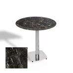 Tokyo Yuvarlak Masa (Kromnikel) Çap 60Cm - (Werzalit, Wermodin Ve Allzalit Tabla) - Teramo