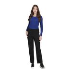 Tolga Saraçoğlu Kadın Gizli Lastik Boru Paça Gabardin Pantolon, Tolga Saraçoğlu, Siyah, 44, Boru Paça Gabardin Pantolon, 80685202430082
