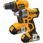 Tolsen 87240 Lithium - İON 2'li (Şarjlı Matkap + Şarjlı Somun Sökme 330NM + Vidalama Adaptörü) Set