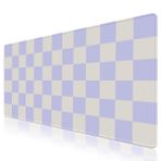 ToLuLu Masa Mat Mouse Pad Koruyucu, Büyük Oyun Kaymaz Bilgisayar Dizüstü Bilgisayar Masası Sümeni, Dikişli Kenarlar Klavye Mouse Mat Masa Pedi, Ev Ofis için 80 cm x 39,9 cm Genişletilmiş Mousepad Mor