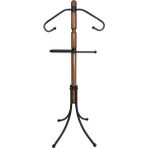 Tolunay Ahşap ve Metal Dilsiz Uşak Ceketlik Şık Görünüm ile Ceviz Rengi 127 cm Yükseklik