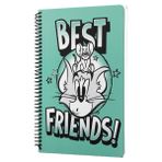 Tom And Jerry Best Friends Spiralli Defter Yeşil Çizgili