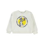 Tom and Jerry Kız Çocuk Sweatshirt 6-9 Yaş Ekru