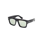Tom Ford 0711 01N Unisex Güneş Gözlüğü, Tek Ebat, 889214551740, siyah, üniseks-yetişkin