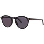 Tom Ford AURELE FT 0904 Parlak Siyah/Gri 52/19/145 unisex Güneş Gözlüğü, Parlak Siyah/Gri, 52/19/145