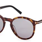 Tom Ford ELTON FT 1021 Dark Havana/Smoke 51/20/145 unisex Güneş Gözlüğü, Karanlık Havana/Duman, 51/20/145